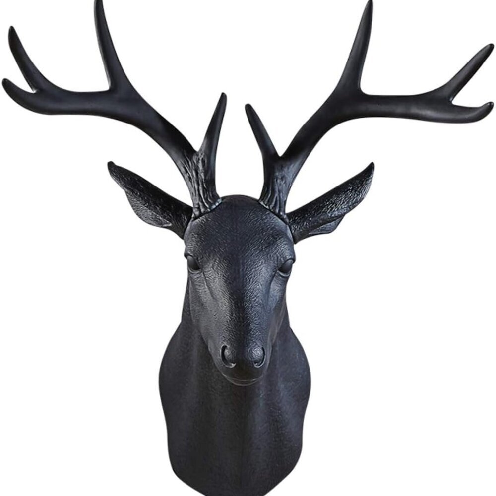 20 Inch Large Wall Charmers Faux Deer Head Taxidermy - Handmade Farmhouse Rustic